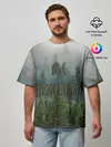 Мужская футболка оверсайз / Лес мой храм