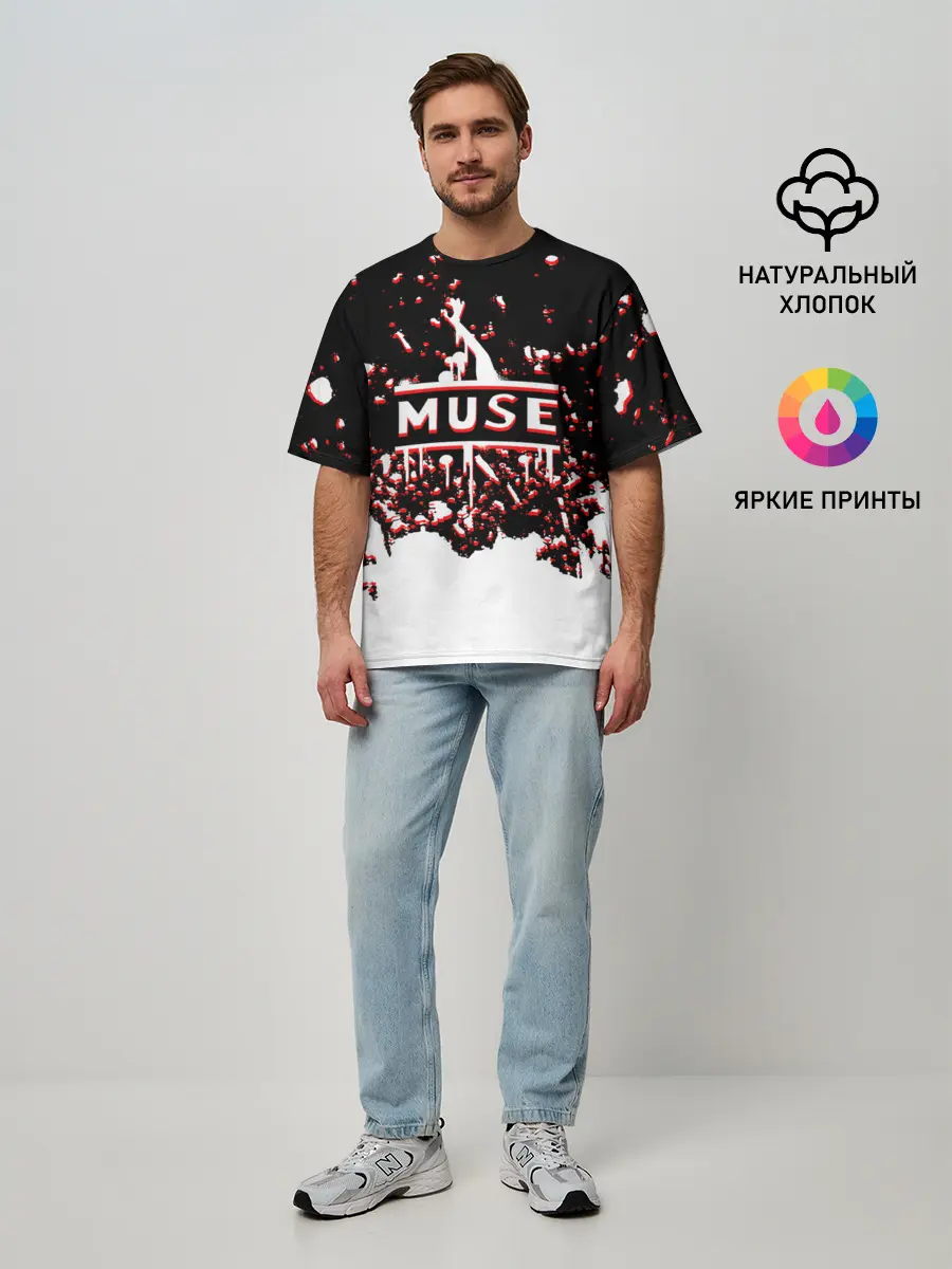 Мужская футболка оверсайз / muse.