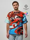 Мужская футболка оверсайз / CS GO Hyper Beast