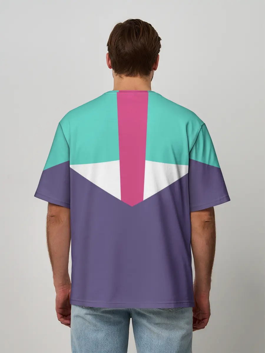 Мужская футболка оверсайз / Стиль 90 х