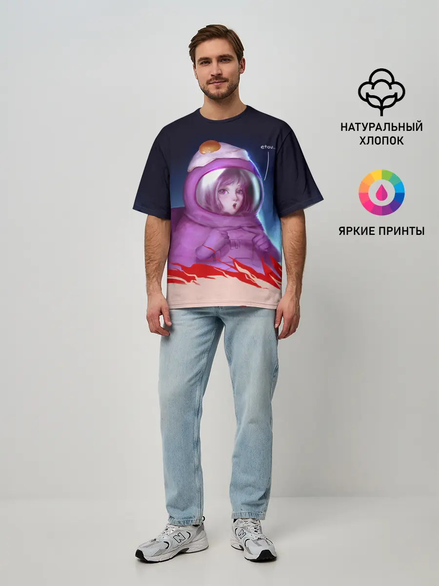 Мужская футболка оверсайз / Among UsEtow