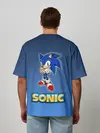 Мужская футболка оверсайз / Соник