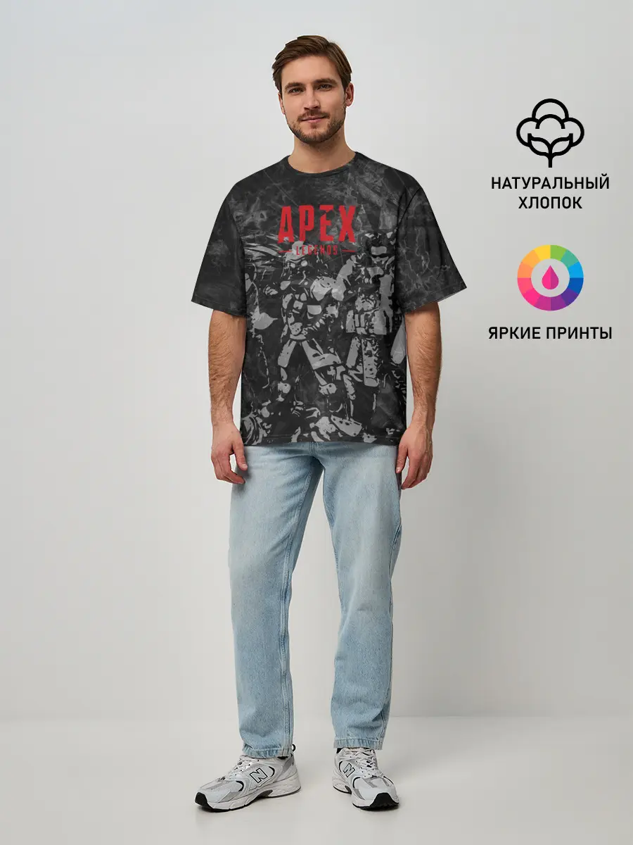 Мужская футболка оверсайз / Apex Legends / Легенды Апекса