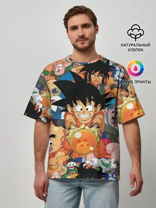 Мужская футболка оверсайз / Dragon Ball