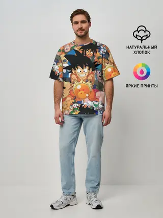 Мужская футболка оверсайз / Dragon Ball