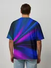 Мужская футболка оверсайз / НЕОНОВЫЕ ВОЛНЫ | NEON STRIPES