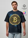 Мужская футболка оверсайз / BITCOIN ВАЛЮТА