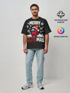 Мужская футболка оверсайз / Merry Sus Mas