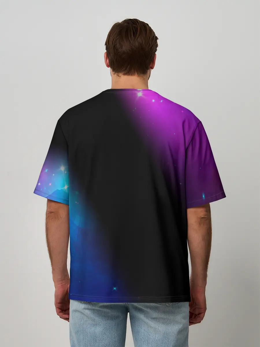 Мужская футболка оверсайз / AMONG US - КОСМОС