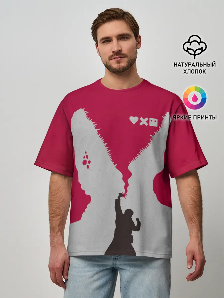 Мужская футболка оверсайз / Love Death And Robots. Тайная война