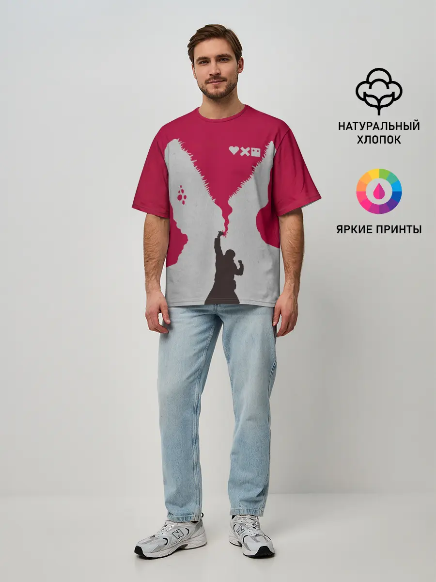 Мужская футболка оверсайз / Love Death And Robots. Тайная война