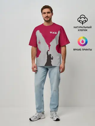 Мужская футболка оверсайз / Love Death And Robots. Тайная война