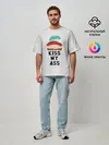 Мужская футболка оверсайз / Kiss My Ass