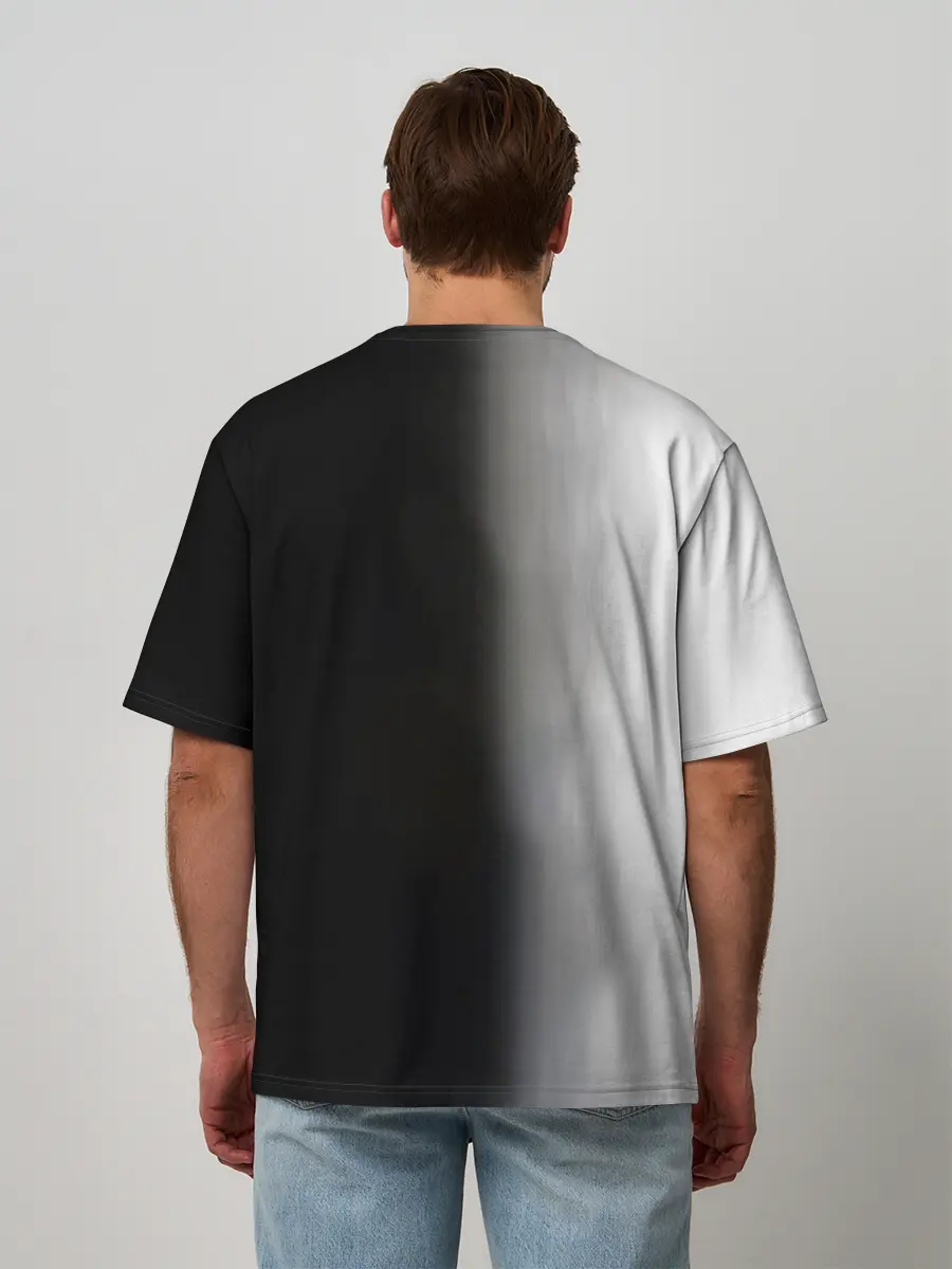 Мужская футболка оверсайз / Металлическое тело Геноса One Punch-Man