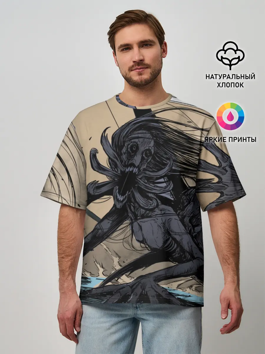 Мужская футболка оверсайз / Мерико Чан