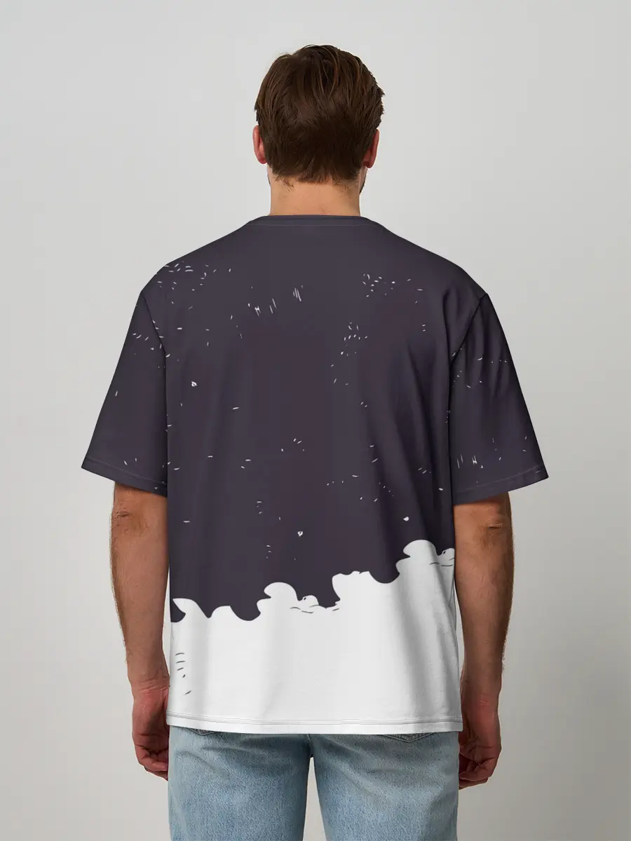 Мужская футболка оверсайз / Демогоргон