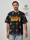 Мужская футболка оверсайз / KISS