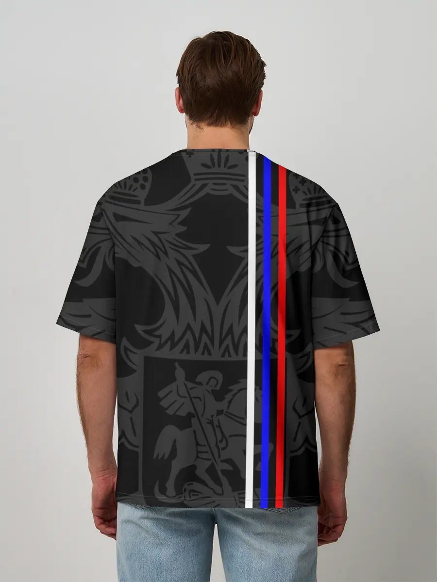 Мужская футболка оверсайз / РОССИЯ