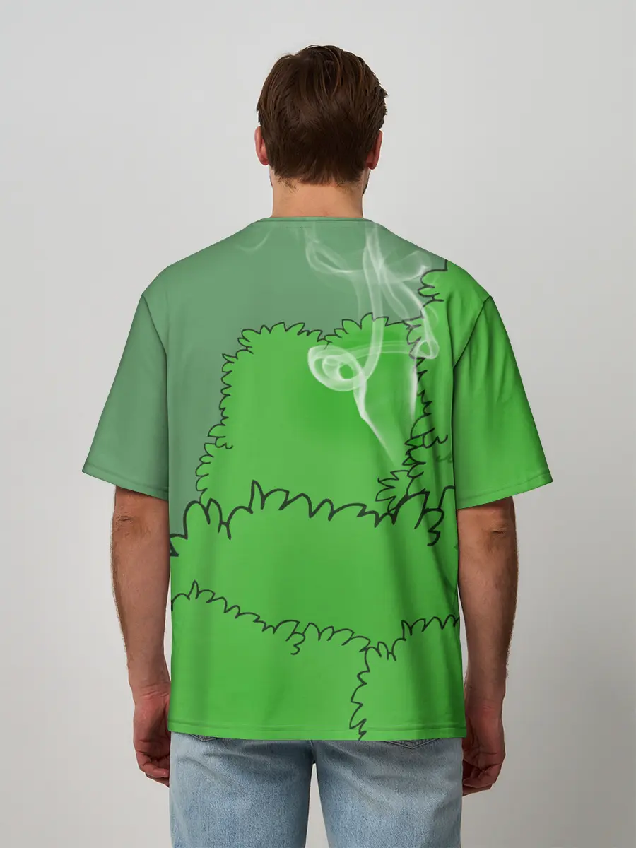 Мужская футболка оверсайз / Шашлыки из кустов