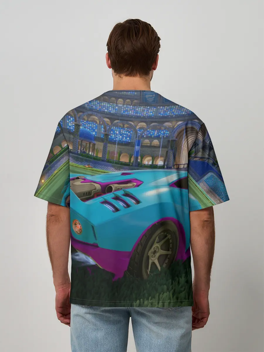 Мужская футболка оверсайз / Rocket League