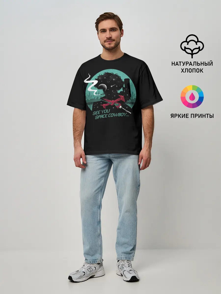 Мужская футболка оверсайз / Ковбой Бибоп