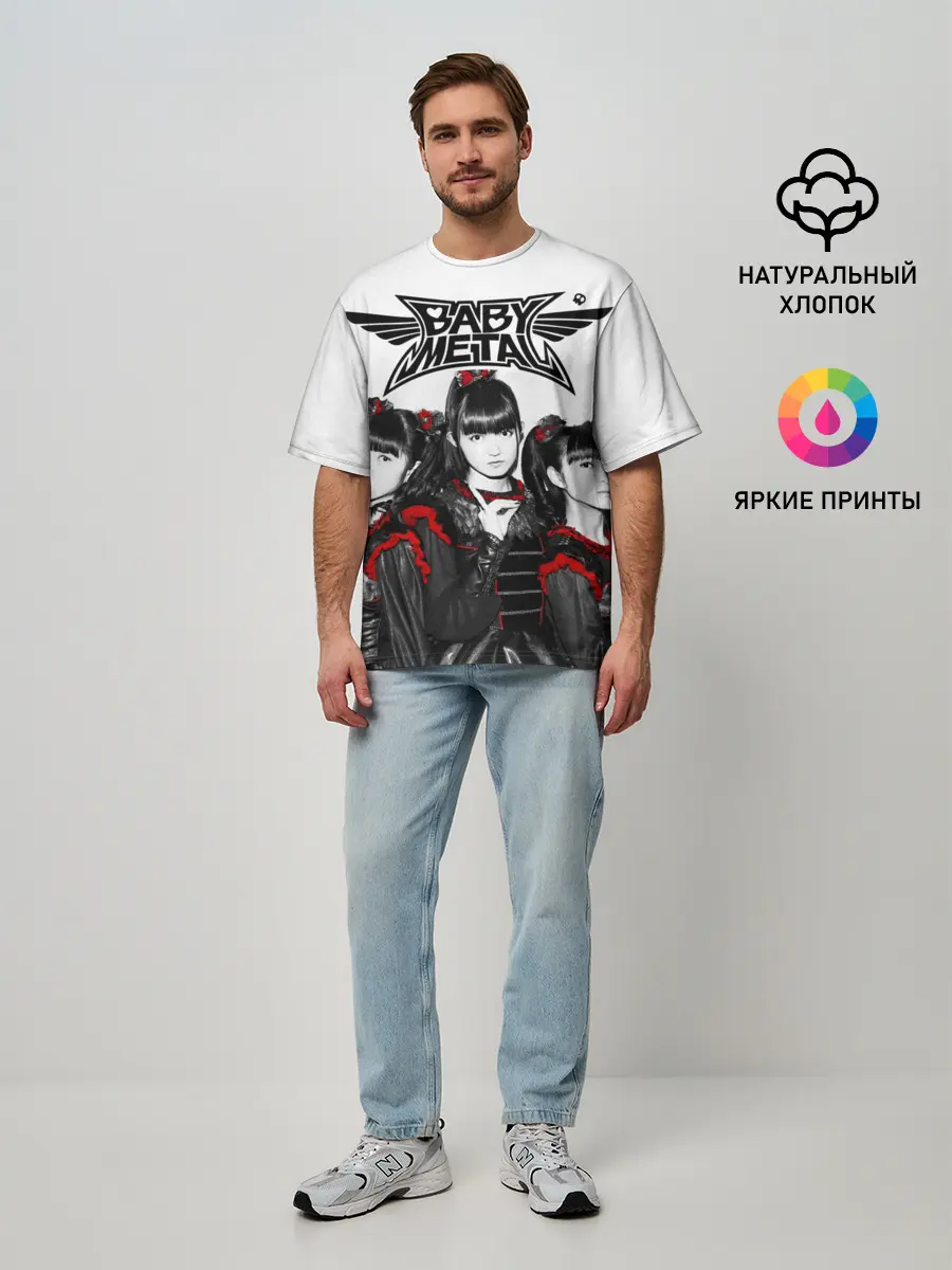 Мужская футболка оверсайз / BABYMETAL