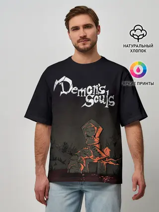 Мужская футболка оверсайз / Demons souls