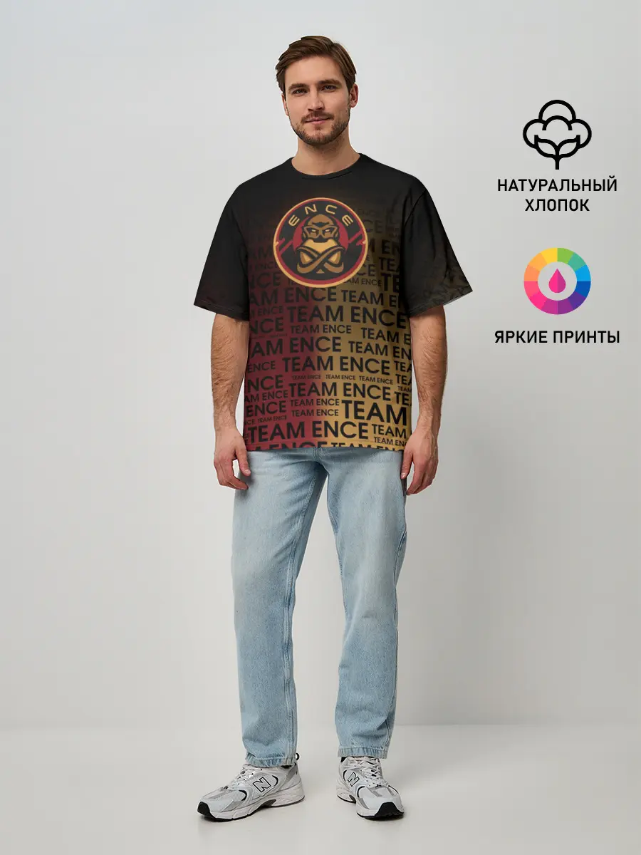Мужская футболка оверсайз / TEAM ENCE