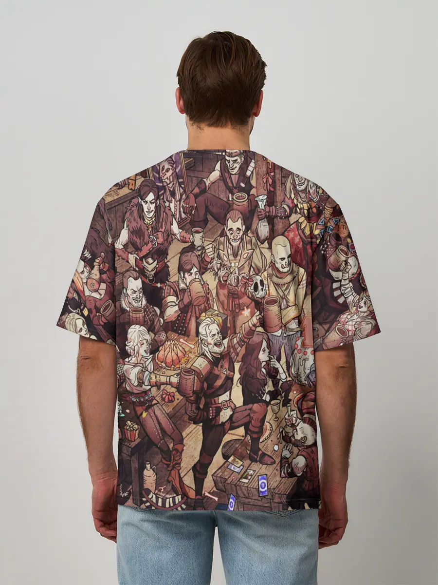 Мужская футболка оверсайз / Ведьмак