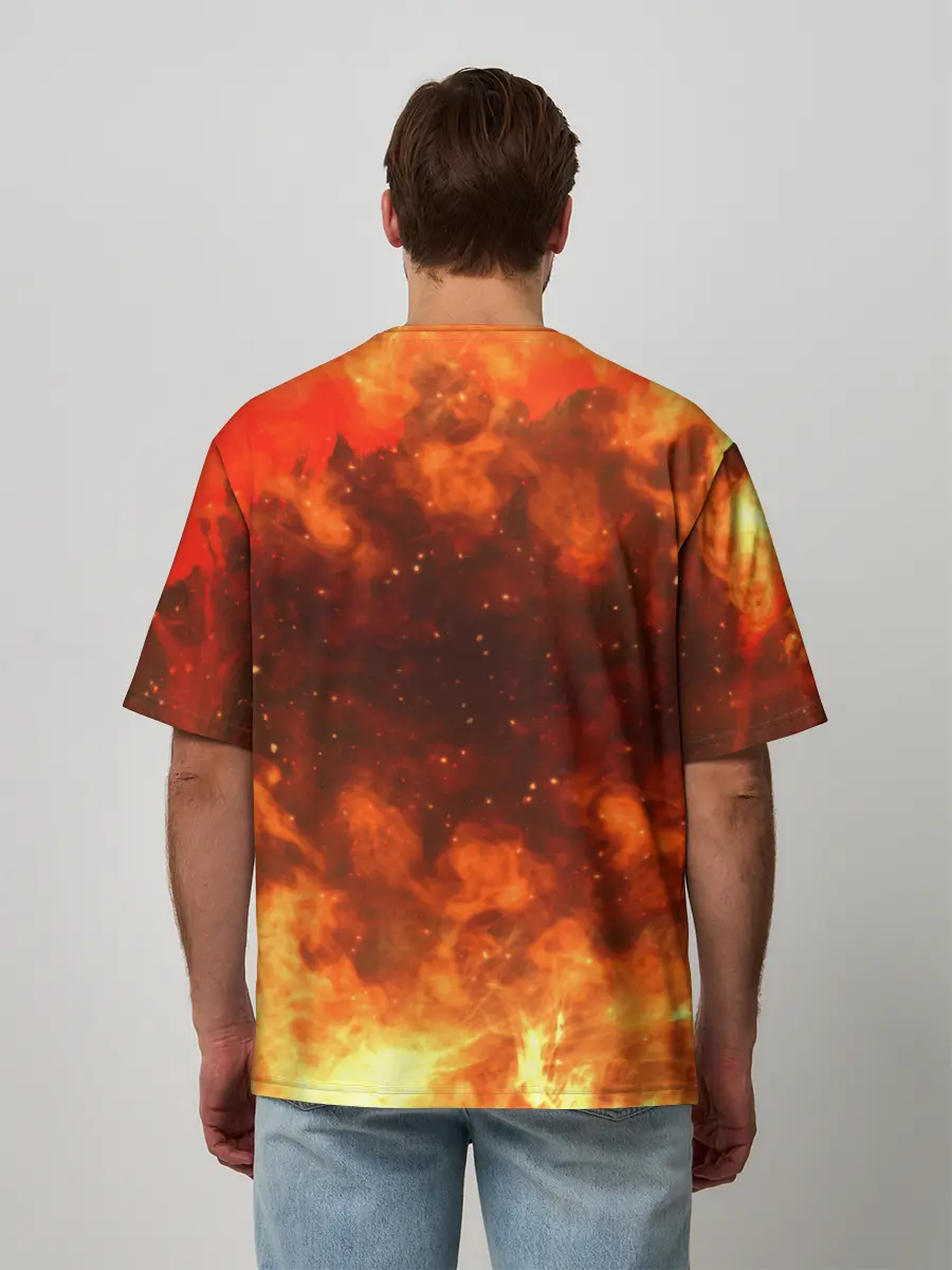 Мужская футболка оверсайз / Darksiders 3 | Гнев Войны 3