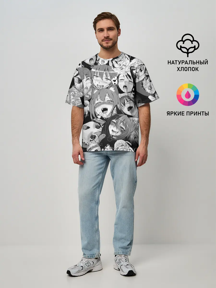 Мужская футболка оверсайз / СЕНПАЙ / SENPAI