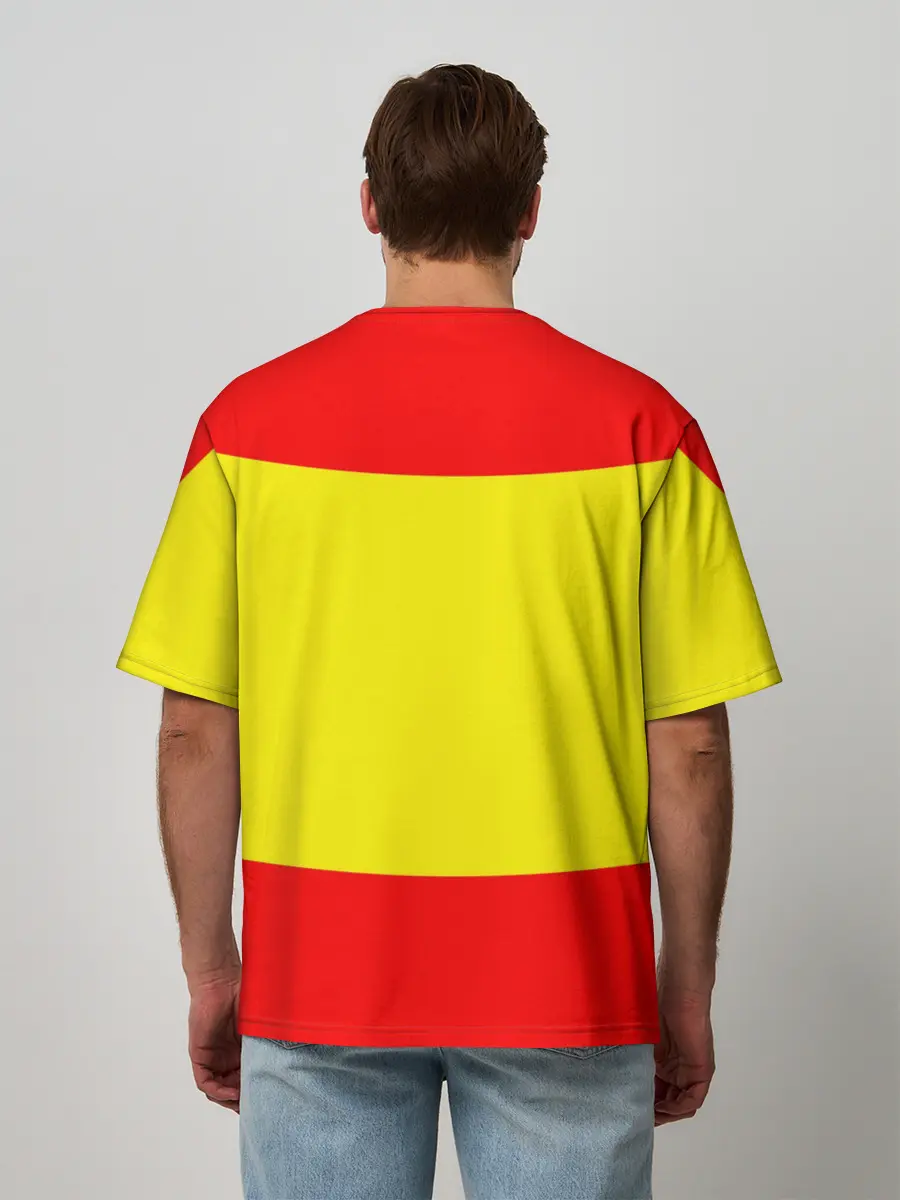 Мужская футболка оверсайз / Сборная Испании флаг