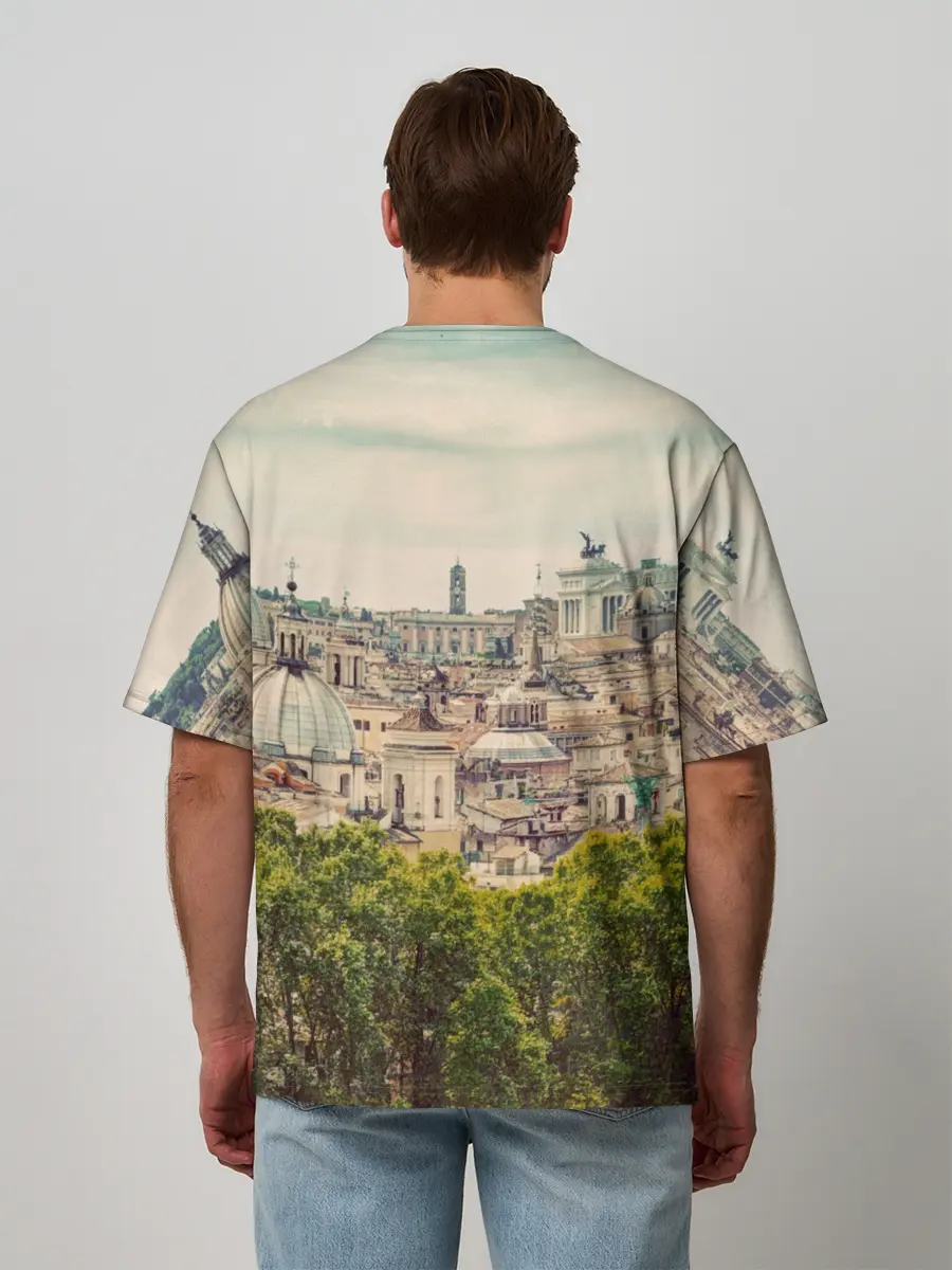 Мужская футболка оверсайз / Рим