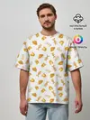 Мужская футболка оверсайз / Baked Goods Kowalski Pattern