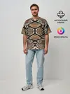 Мужская футболка оверсайз / Snake Skin