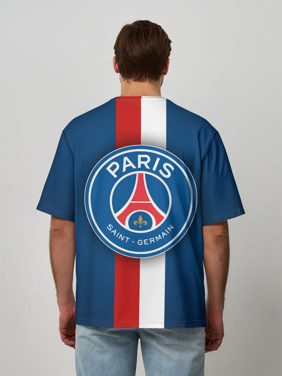 Мужская футболка оверсайз / ФК Пари Сен-Жермен