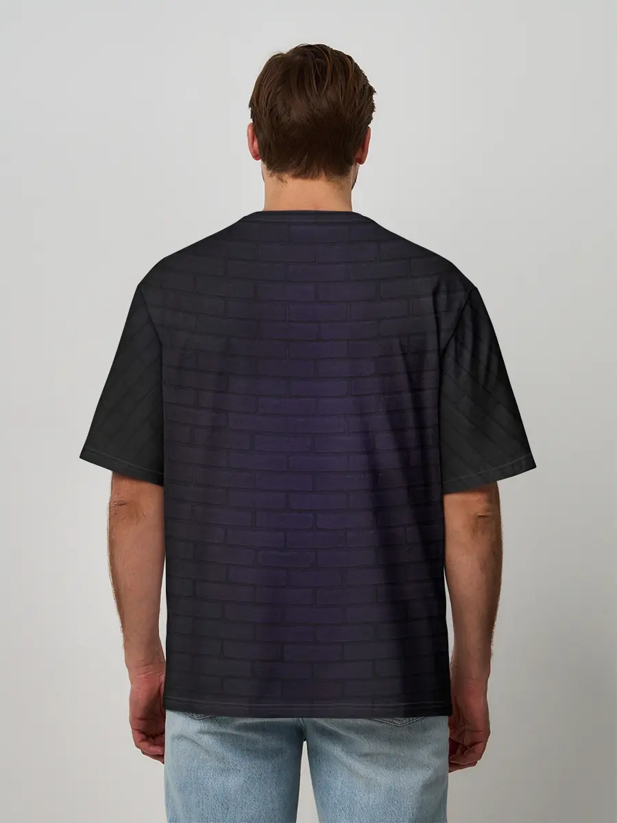 Мужская футболка оверсайз / UNDERTALE PURPLE HEART