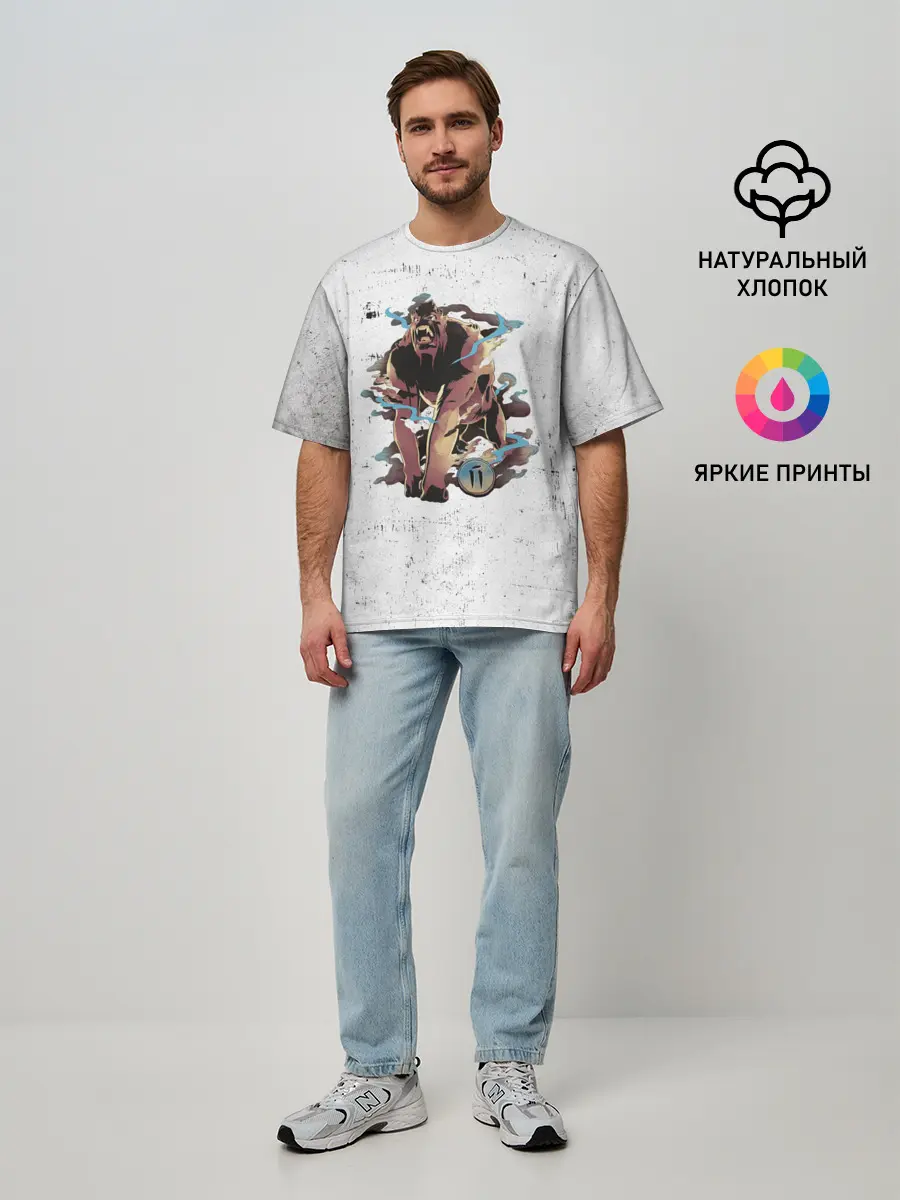 Мужская футболка оверсайз / Гнев смертных грехов