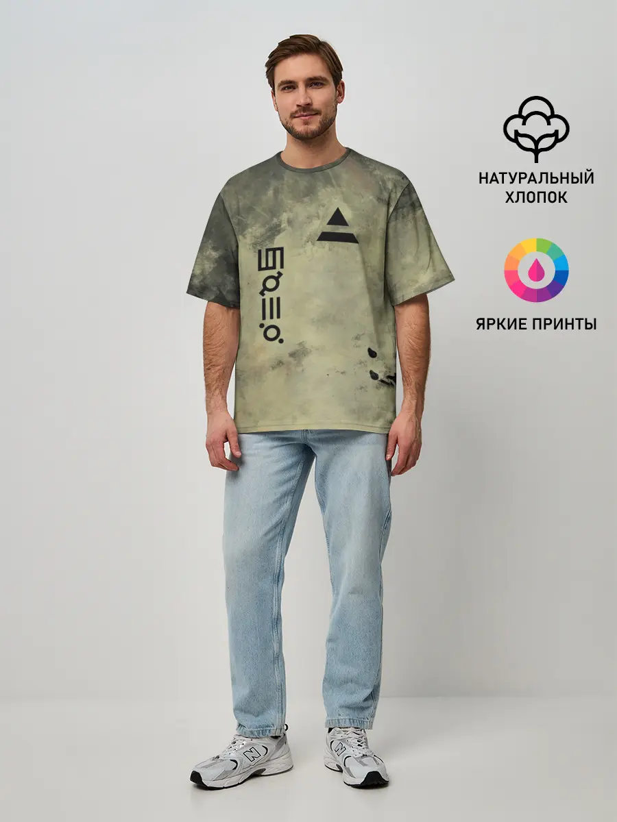 Мужская футболка оверсайз / 30 Seconds to Mars