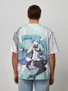 Мужская футболка оверсайз / Хацуне Мику с крыльями