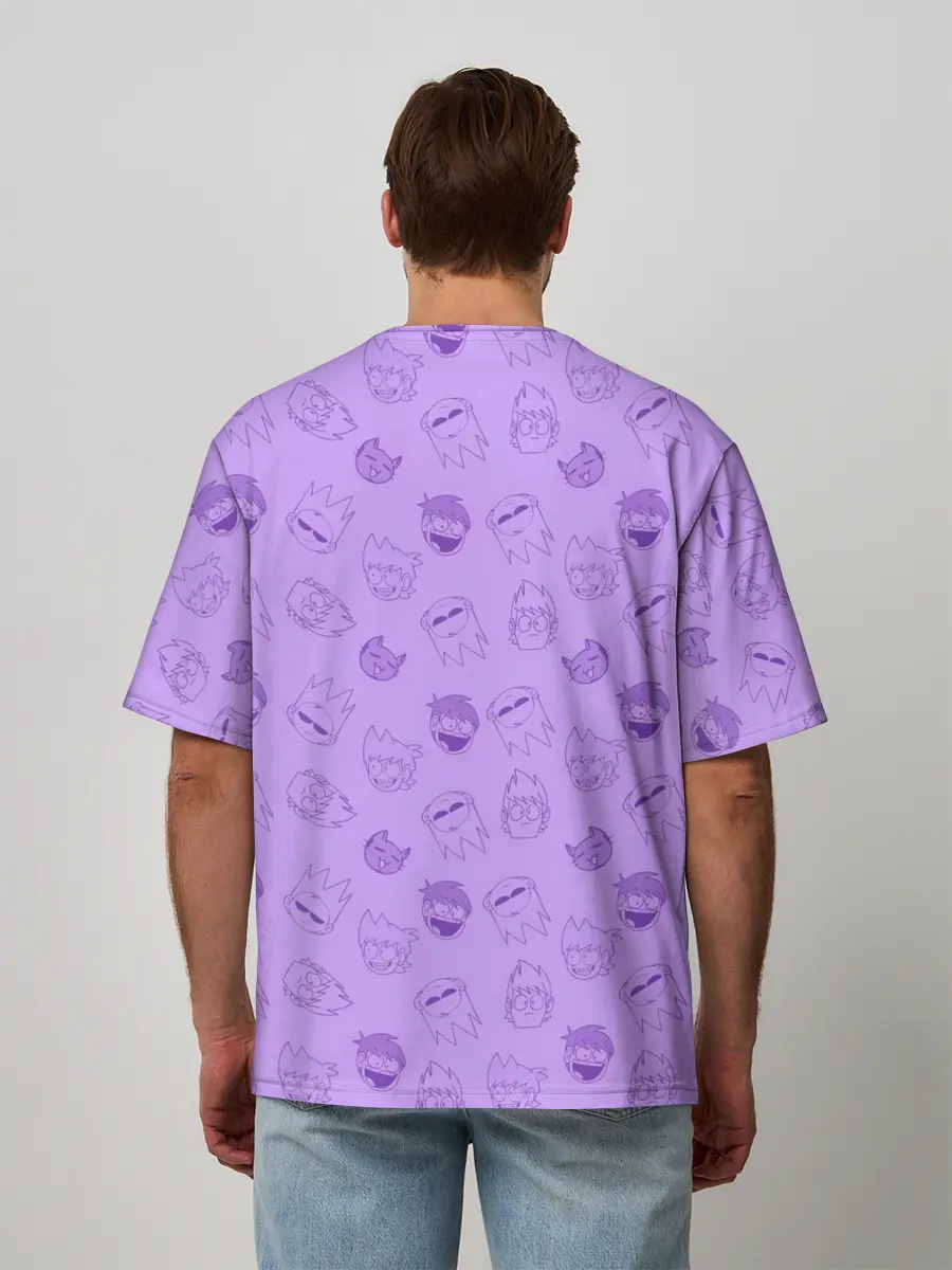 Мужская футболка оверсайз / Pattern EDDSWORLD