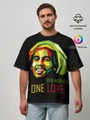 Мужская футболка оверсайз / Боб Марли