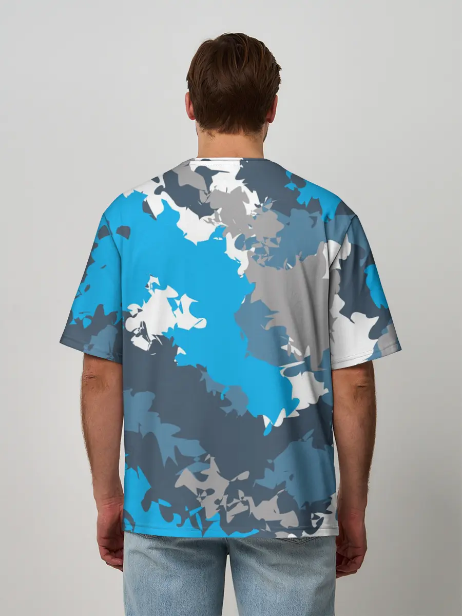 Мужская футболка оверсайз / Камуфляж