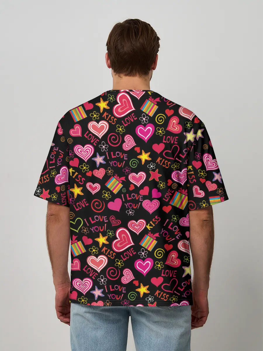 Мужская футболка оверсайз / BTS: пейринг ВиГуки