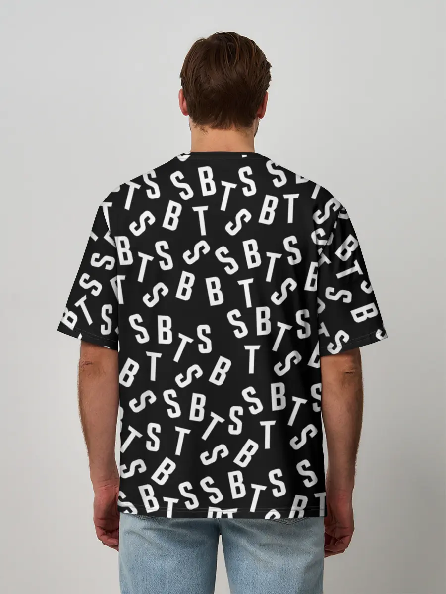 Мужская футболка оверсайз / BTS