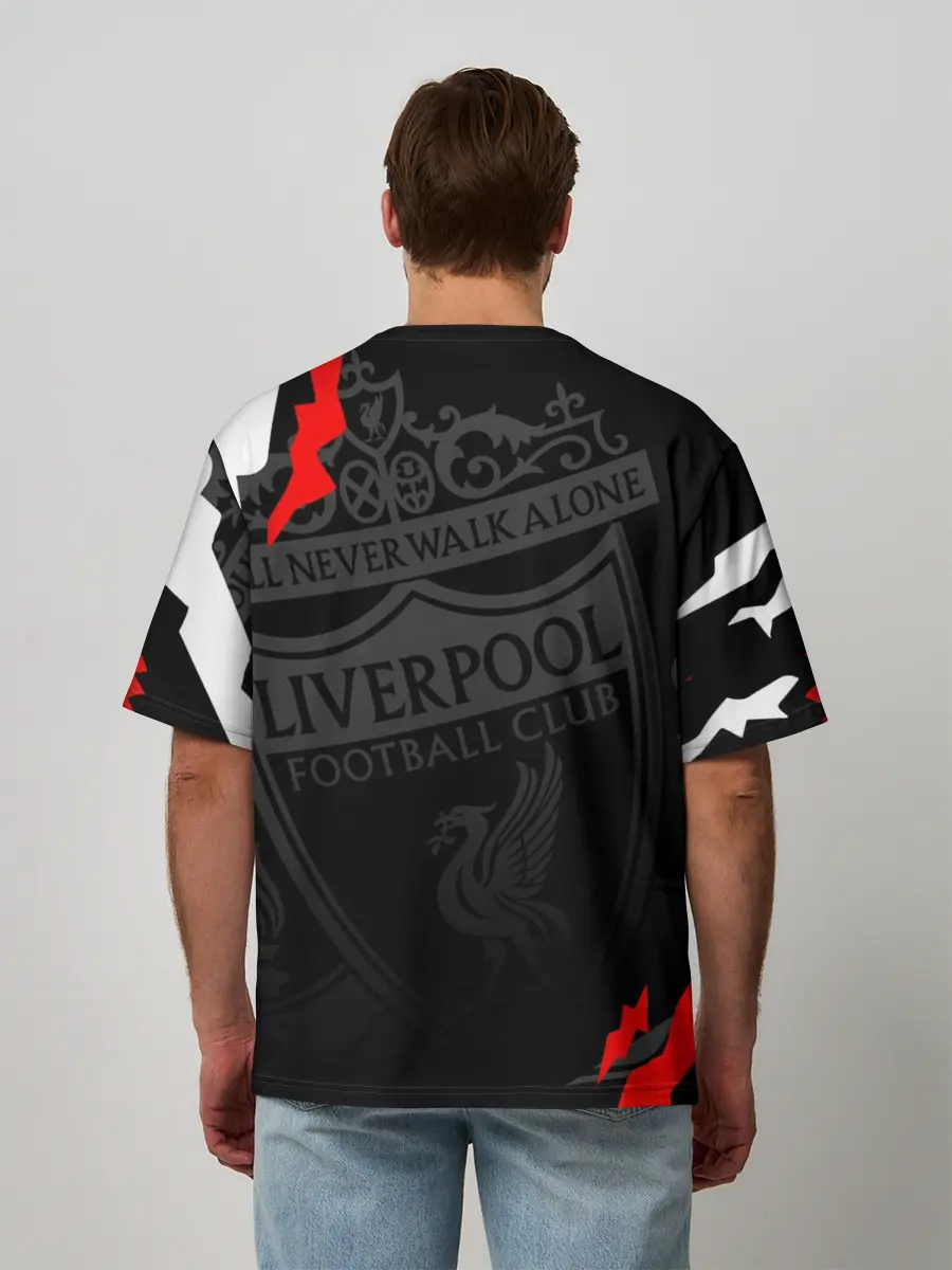 Мужская футболка оверсайз / LIVERPOOL / ЛИВЕРПУЛЬ / СПОРТ