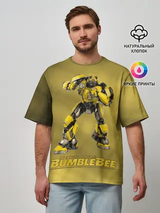 Мужская футболка оверсайз / Bumblebee -3-