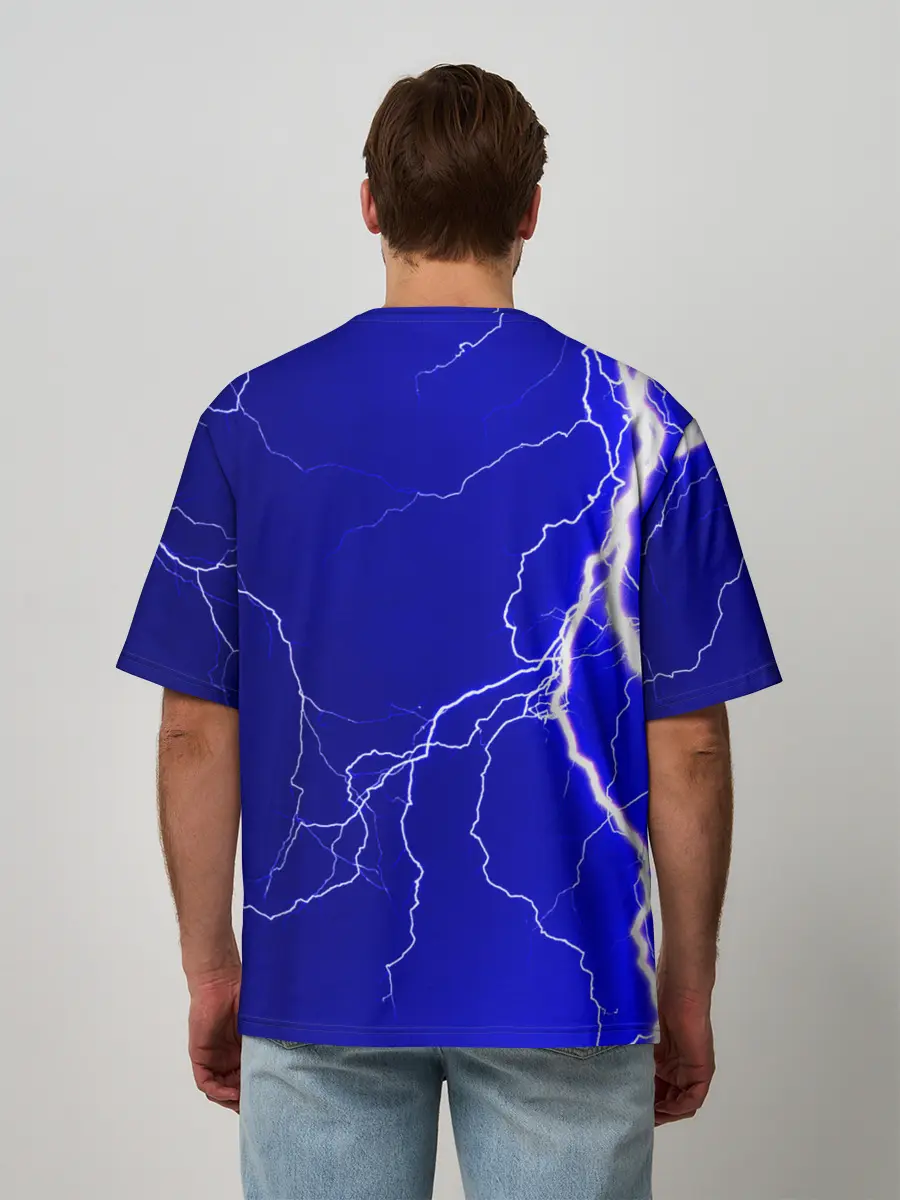 Мужская футболка оверсайз / Гроза