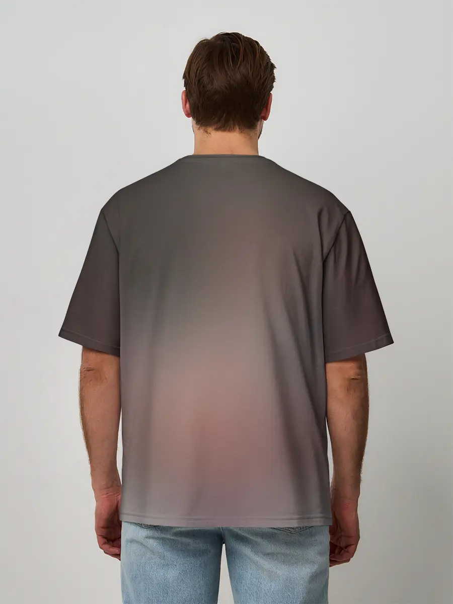 Мужская футболка оверсайз / Jieitai Kanochi nite