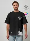 Мужская футболка оверсайз / Russia black collection